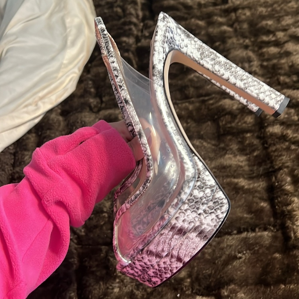 Steve Madden Platform Zebra Print Heels - image 4